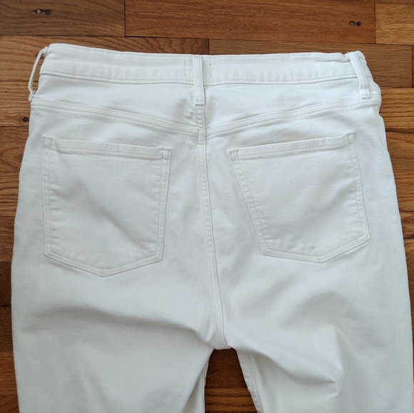 J.Crew White High Rise Vintage Straight Jeans - Picture 7 of 8